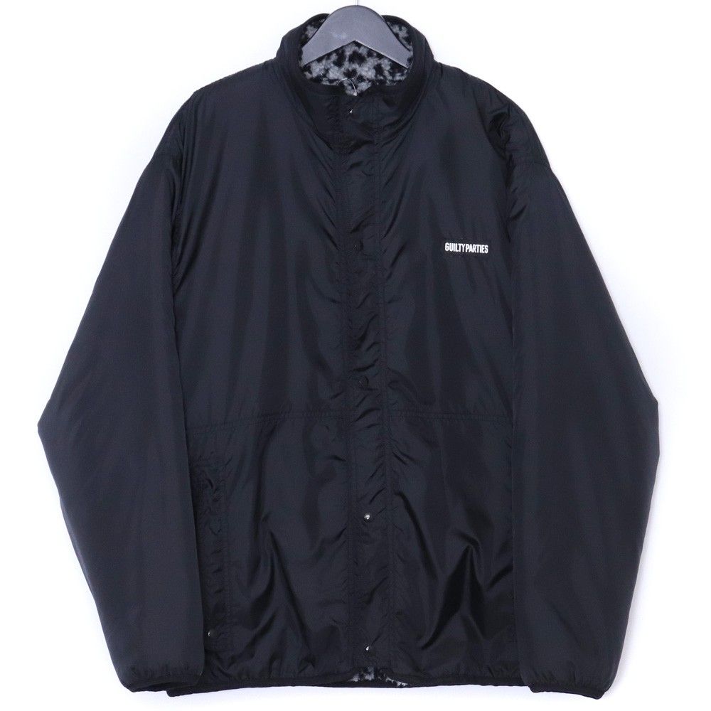 WACKO MARIA REVERSIBLE LEOPARD BOA JACKET Lサイズ ブラック グレー