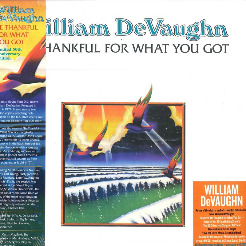 英LP William DeVaughn Be Thankful For What You Got (50th