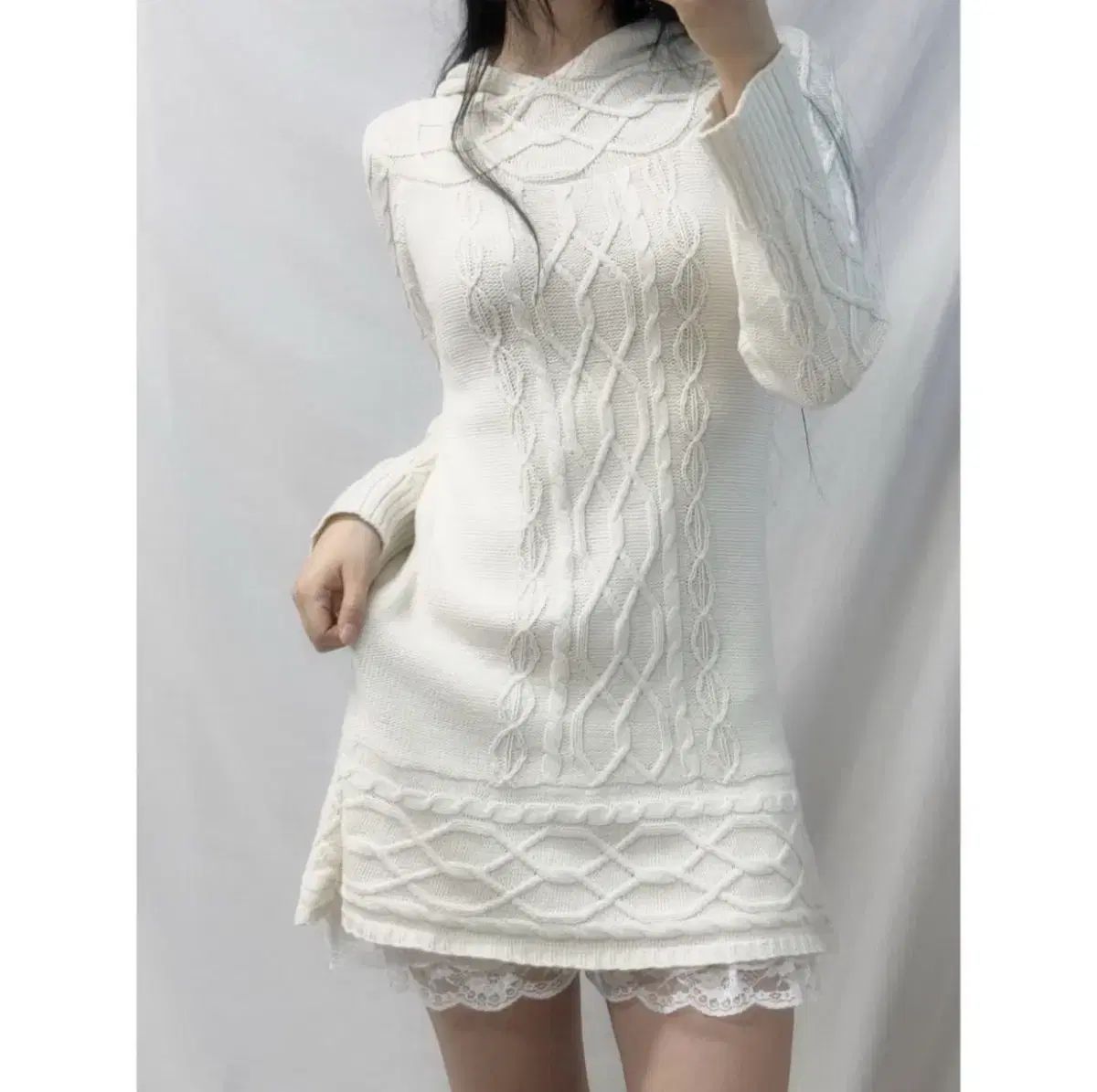 GAP ケーブルニット OPS コットンケーブルニット ミニワンピース 年末