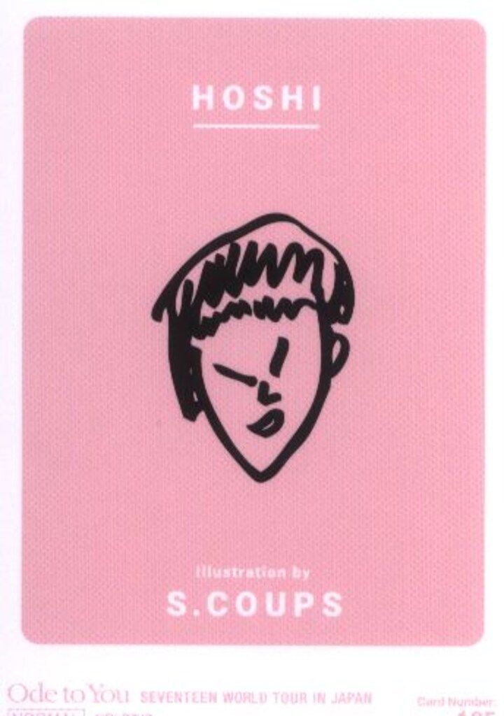 SEVENTEEN 2019 ODE to You IN JAPAN S.COUPS トレーディングカード