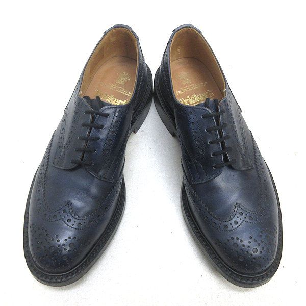 Q□英国製・美品【 8 】トリッカーズ/Tricker's 8064ウィングチップ