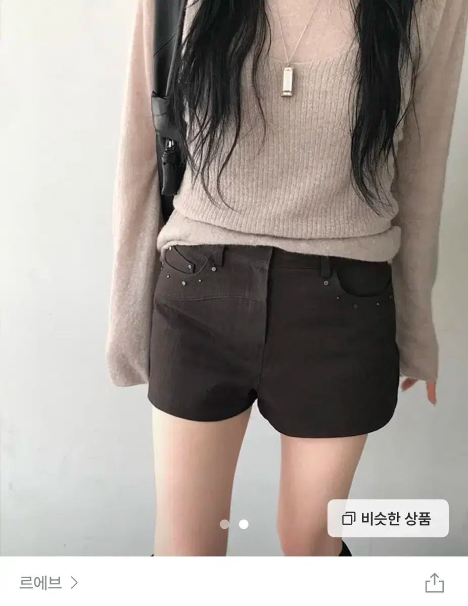 ヌーズ nuese タグ ルエブ テッド ショート パンツ