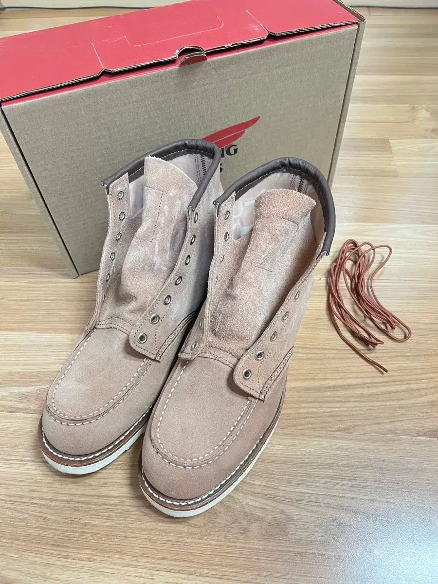 レッドウィング モックトゥ ダスティ ローズ OH アビリーン スウェード 285