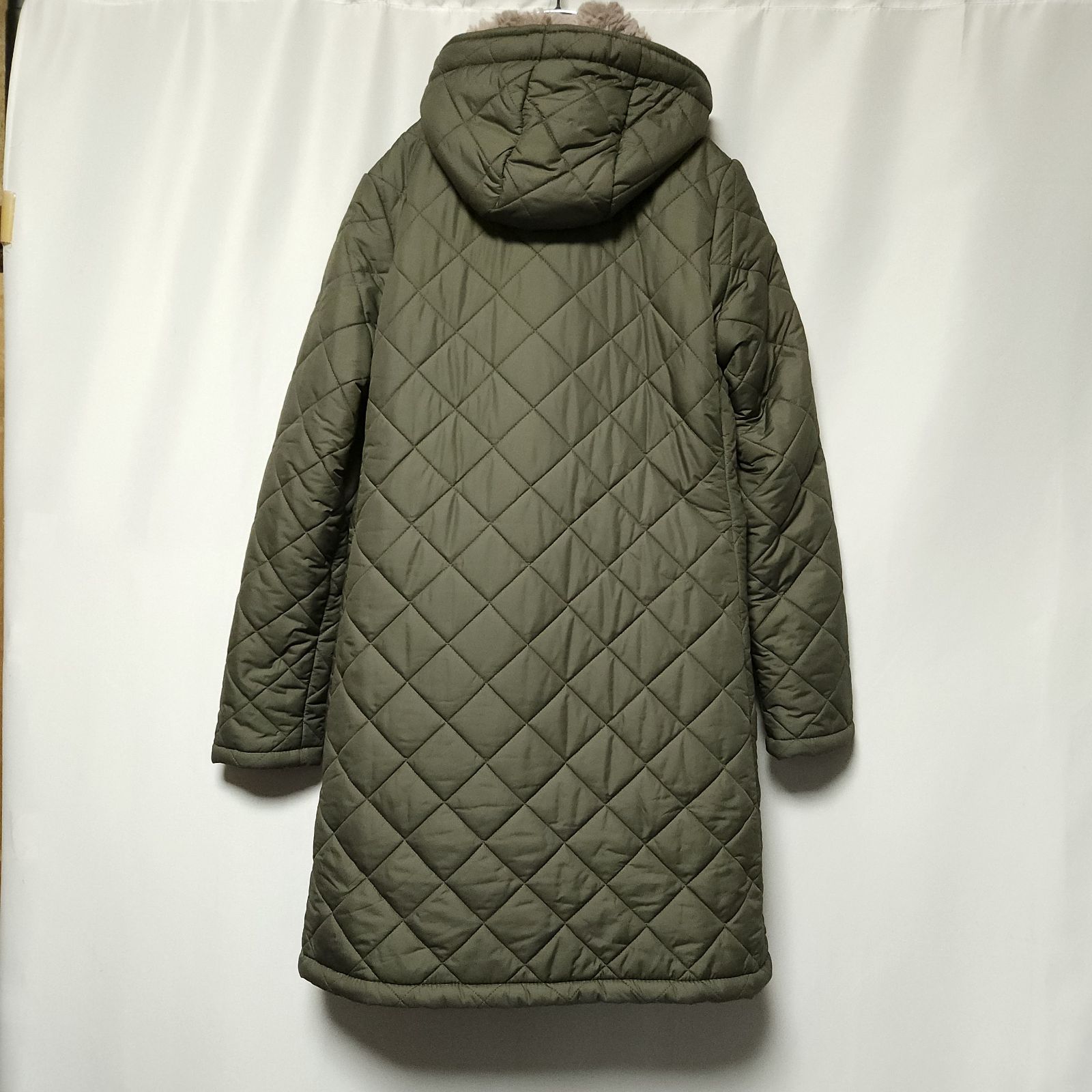 美品】英国製 MACKINTOSH グランジボアキルティングコート カーキ34