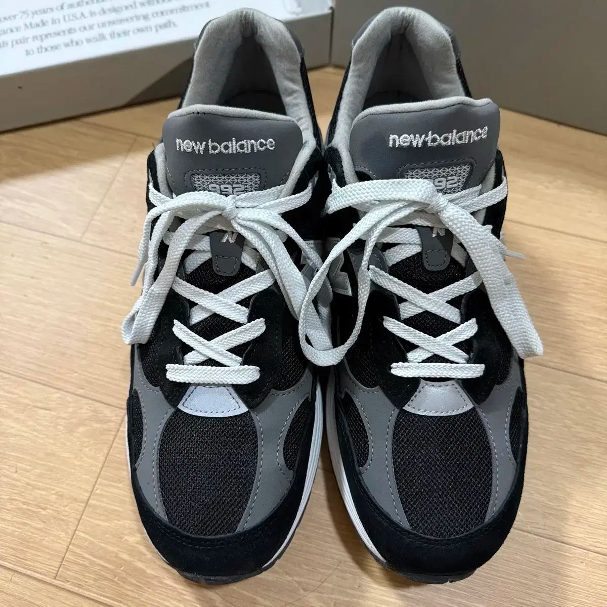 290 ニューバランス 992 コア ブラック グレー - メルカリ