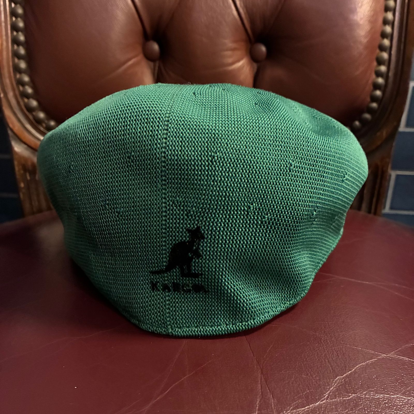 MADE IN ENGLAND製 80s～90s KANGOL ハンチングキャップ グリーン M 