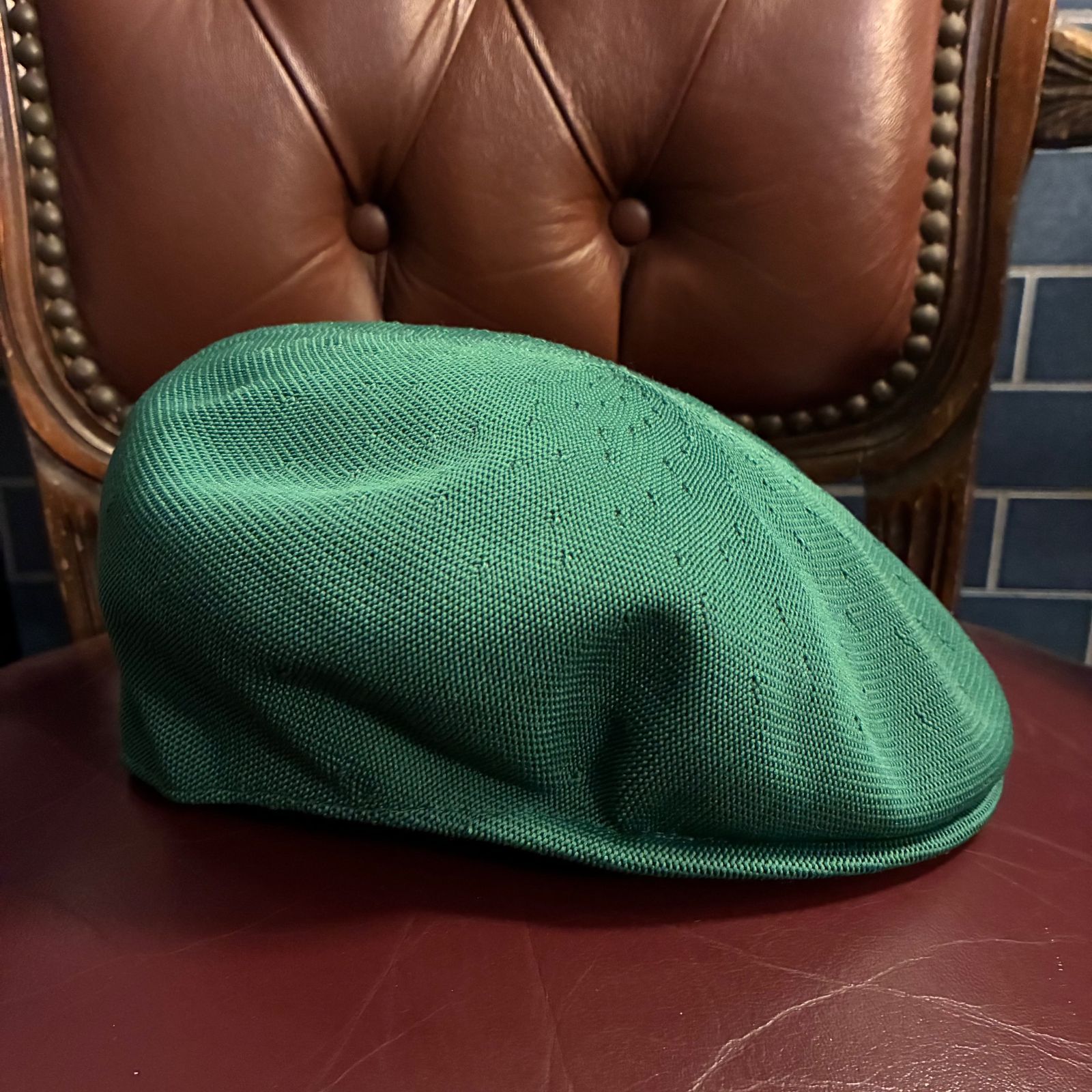 MADE IN ENGLAND製 80s～90s KANGOL ハンチングキャップ グリーン M 