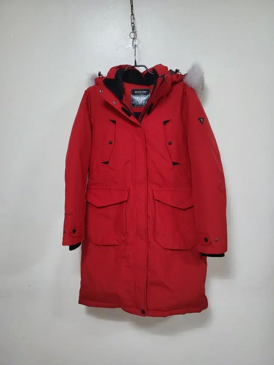 BLACK YAK ブラックヤク レディース ダウンジャケット ロング丈 レッド