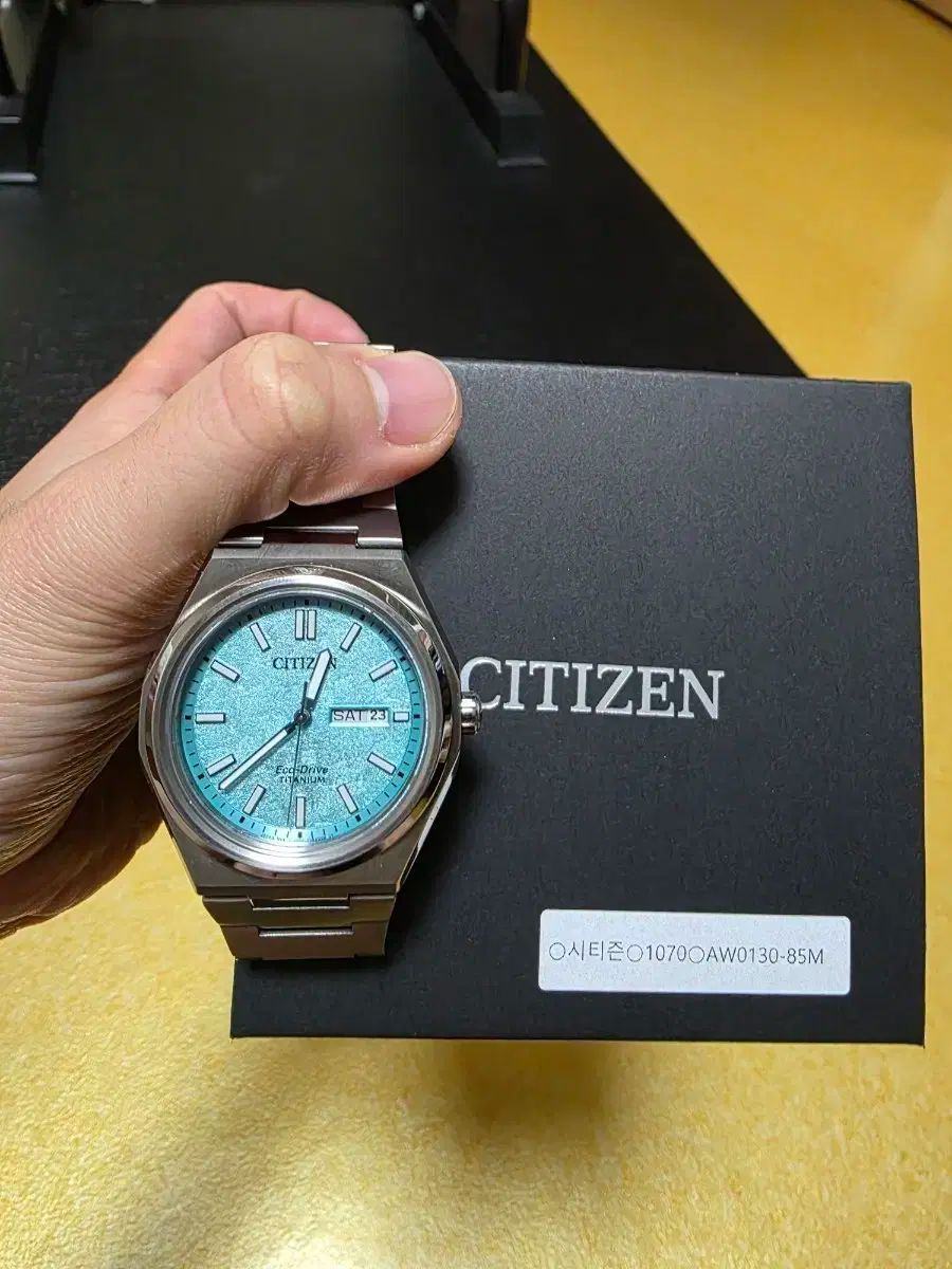 シチズン 젠신 デニム版 AW 0130 85 M