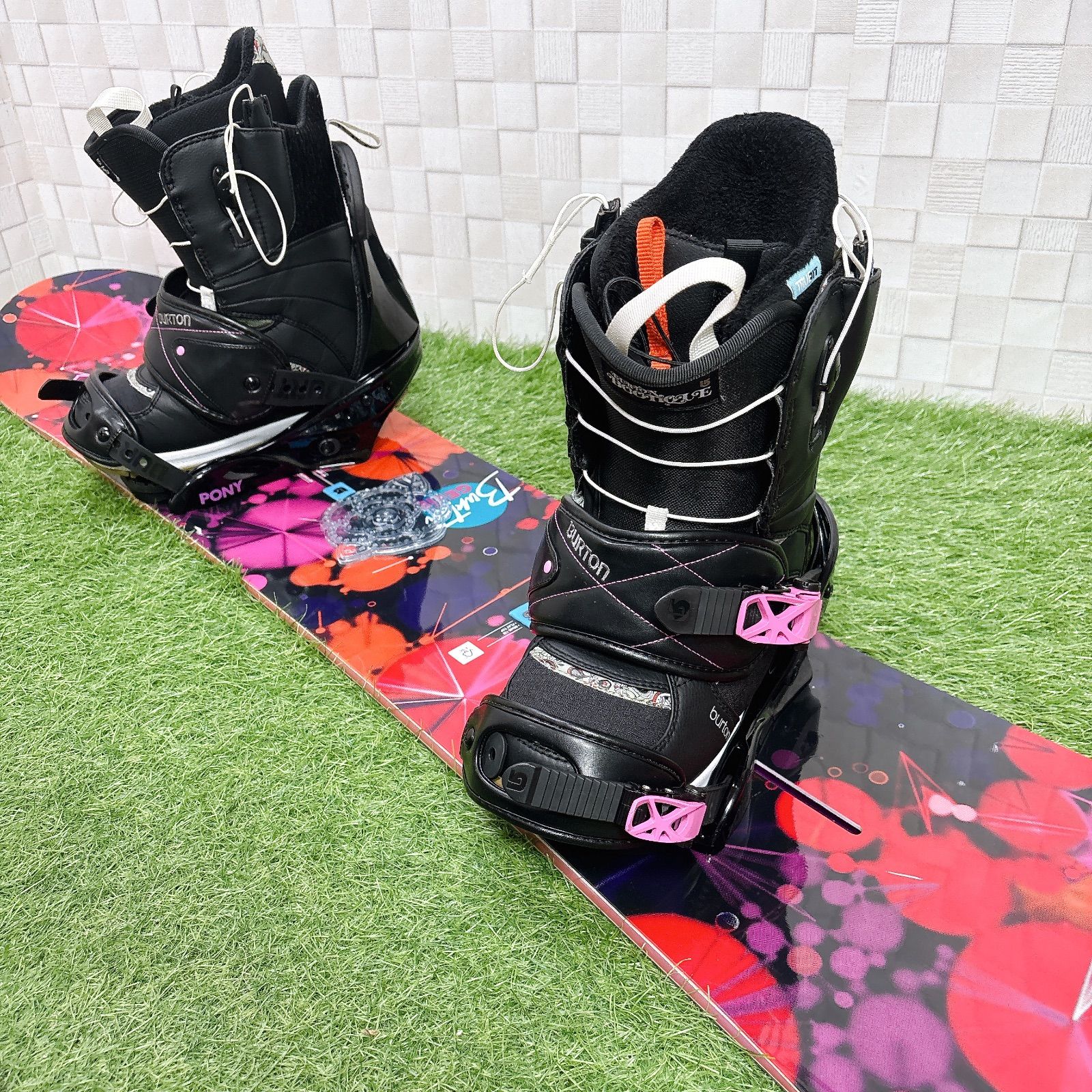 レディース スノーボード 3点セット BURTON バートン GENIE 138cm