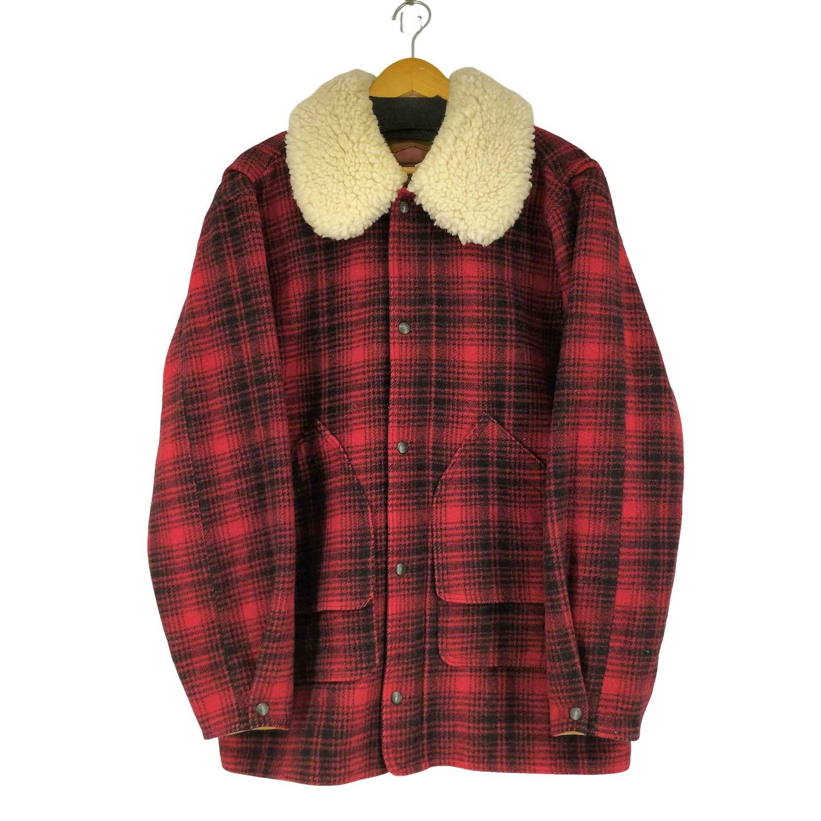 ウールリッチ WOOLRICH 90S USA製 チェックボアコート メンズ M - メルカリ