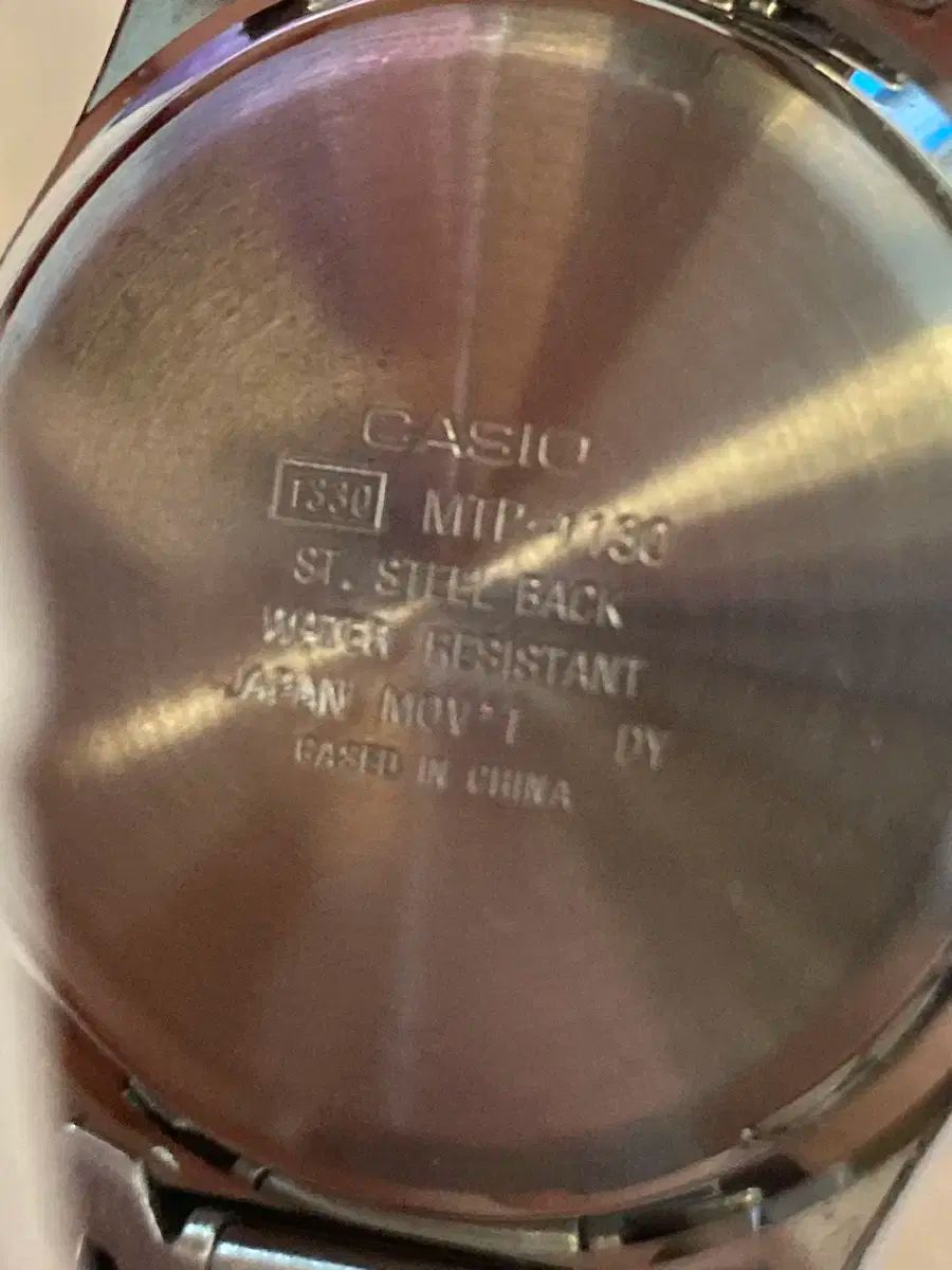 なヴィンテージ CASIO カシオ MTP 1130 DARK ロジウム スイープセコンド