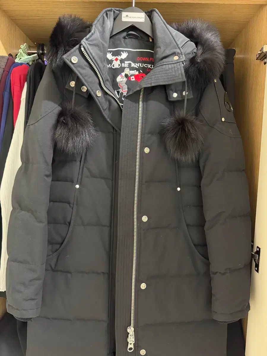 ムースナックルズ サスキチュワン Sサイズ ワッペン ファー オールブラック