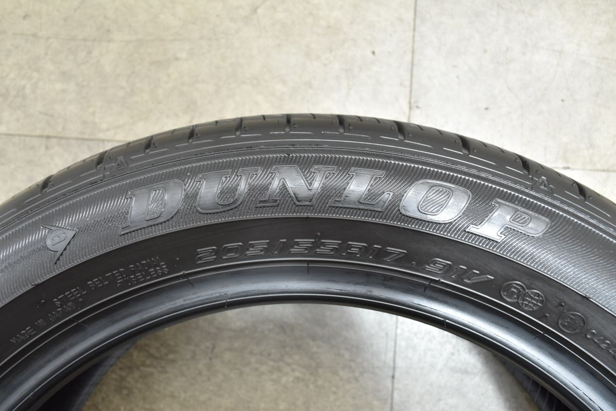 2025年製 新車外し バリ溝】ダンロップ エナセーブ EC300+ 205/55R17 4 