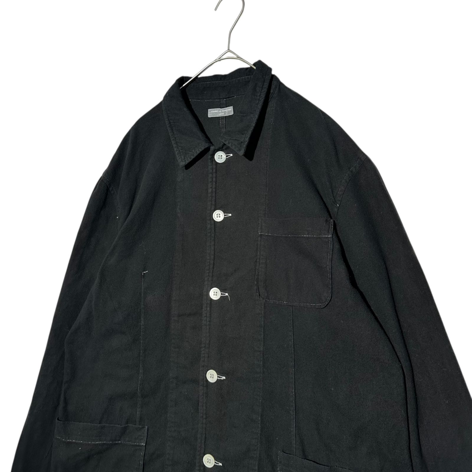 コムデギャルソンオム　コットン　ウール　カバーオール　ジャケット　メンズ COMME des GARCONS HOMME(コムデギャルソンオム) 01SS Cotton flannel