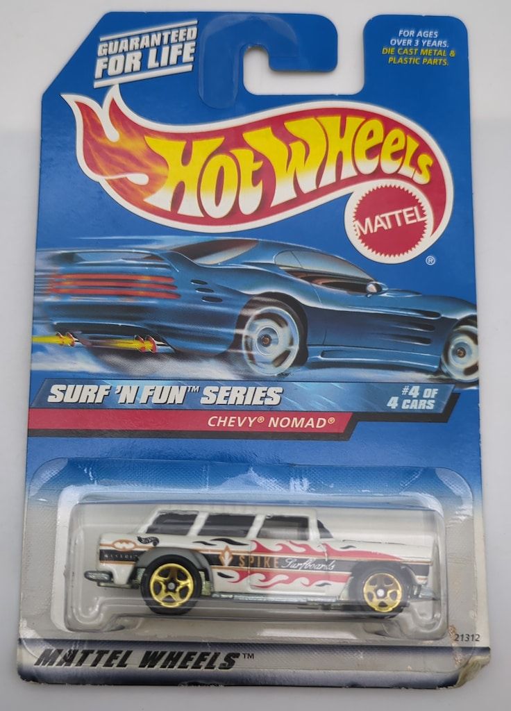 MATTEL HOTWHEELS SURF'N FUN SERIES 4/4 21312 CHEVY NOMAD ホワイト