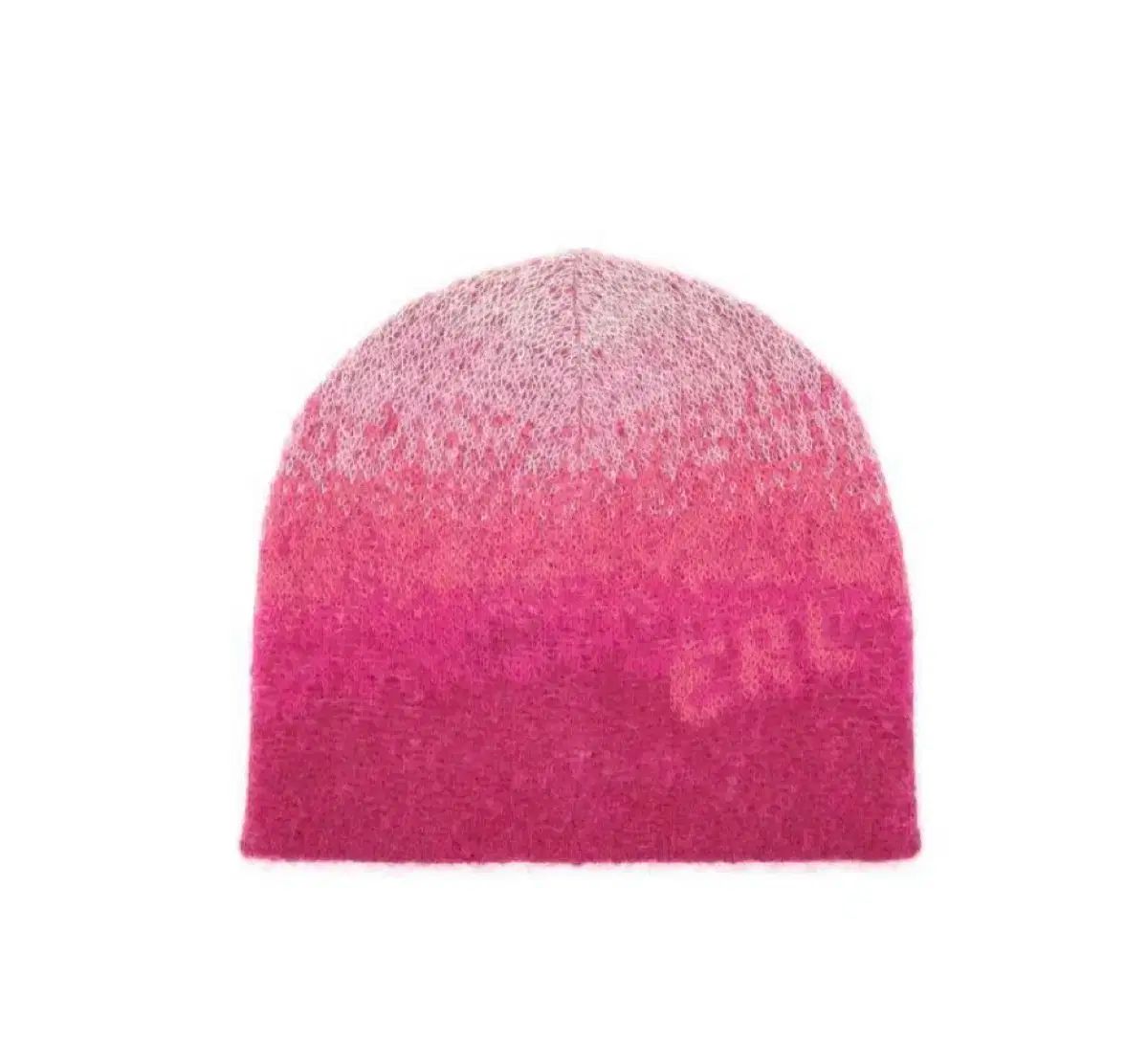 ERL グラデーション　ビーニー　ピンク ERL ロゴ グラデーション モヘア ビーニー - メルカリ