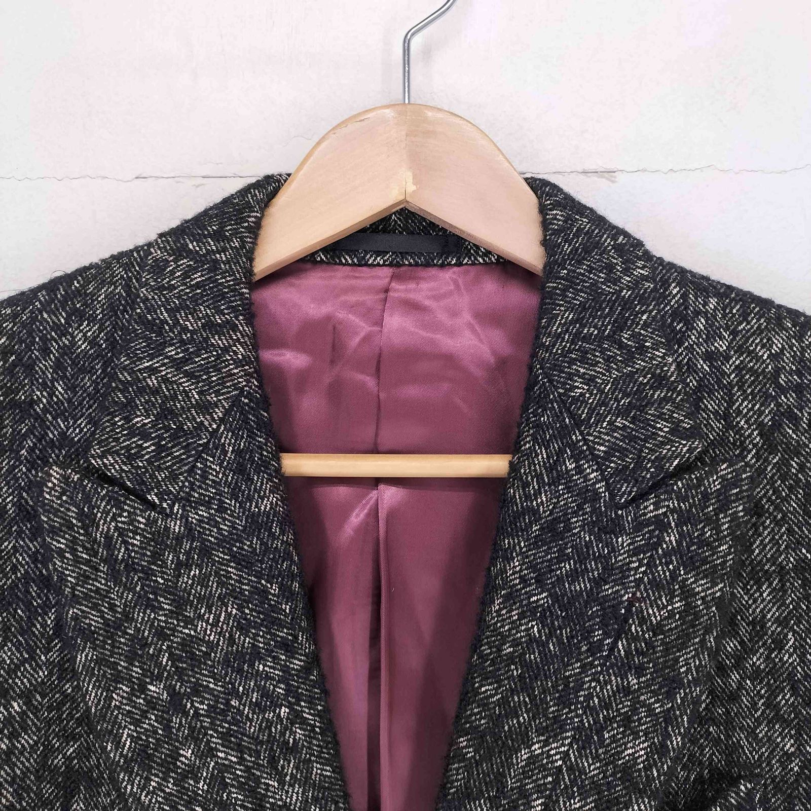 ポールスミス Paul Smith リネン＆アルパカ混 比翼チェスターコート