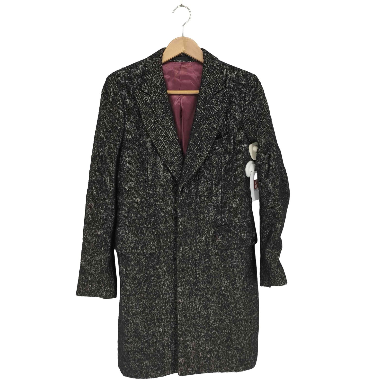 ポールスミス Paul Smith リネン＆アルパカ混 比翼チェスターコート