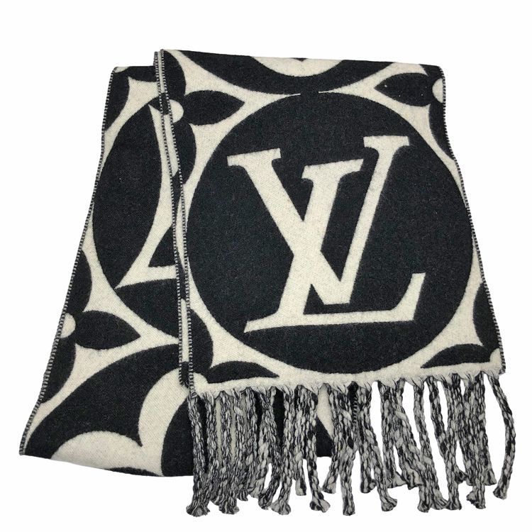 ルイヴィトン マフラー フライト・モード LV メダリオン LOUIS VUITTON ルイヴィトン モノグラム・マフラー フライトモード LV