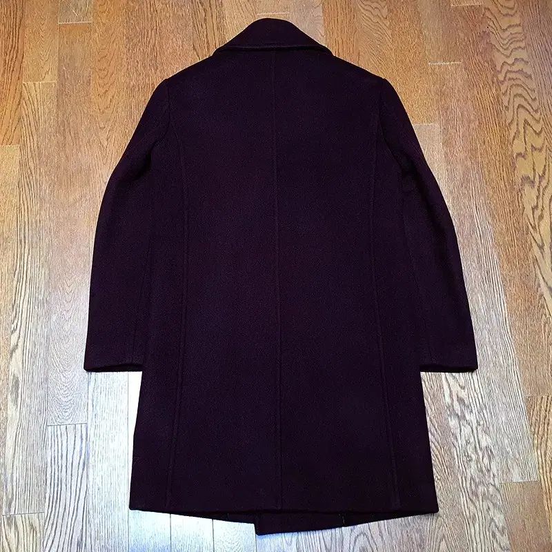 M SANDRO サンドロ ベーシック ピーコート ワイン バーガンディ