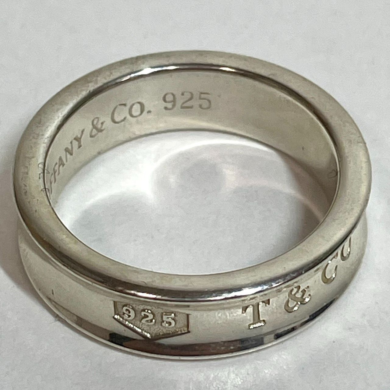 美品】Tiffany＆Co. ティファニー ナローリング 1837 約22号 リング