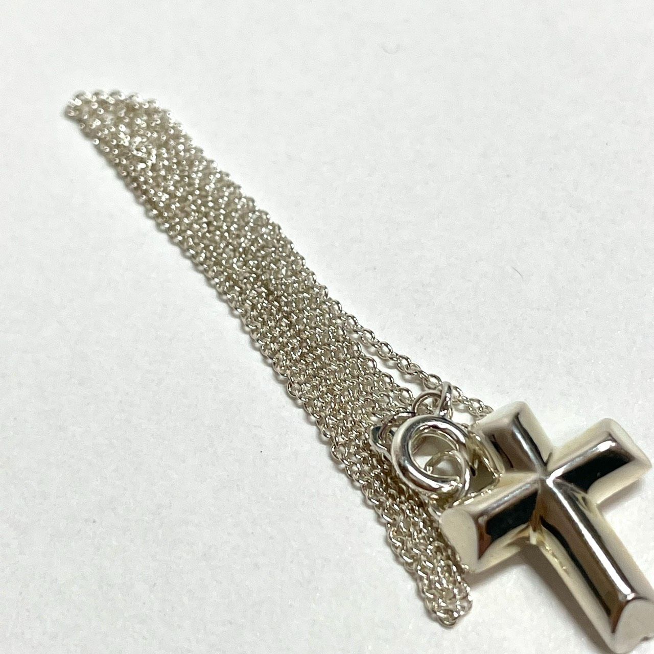 美品】Tiffany＆Co. ティファニー テンダネスハートクロス ネックレス 