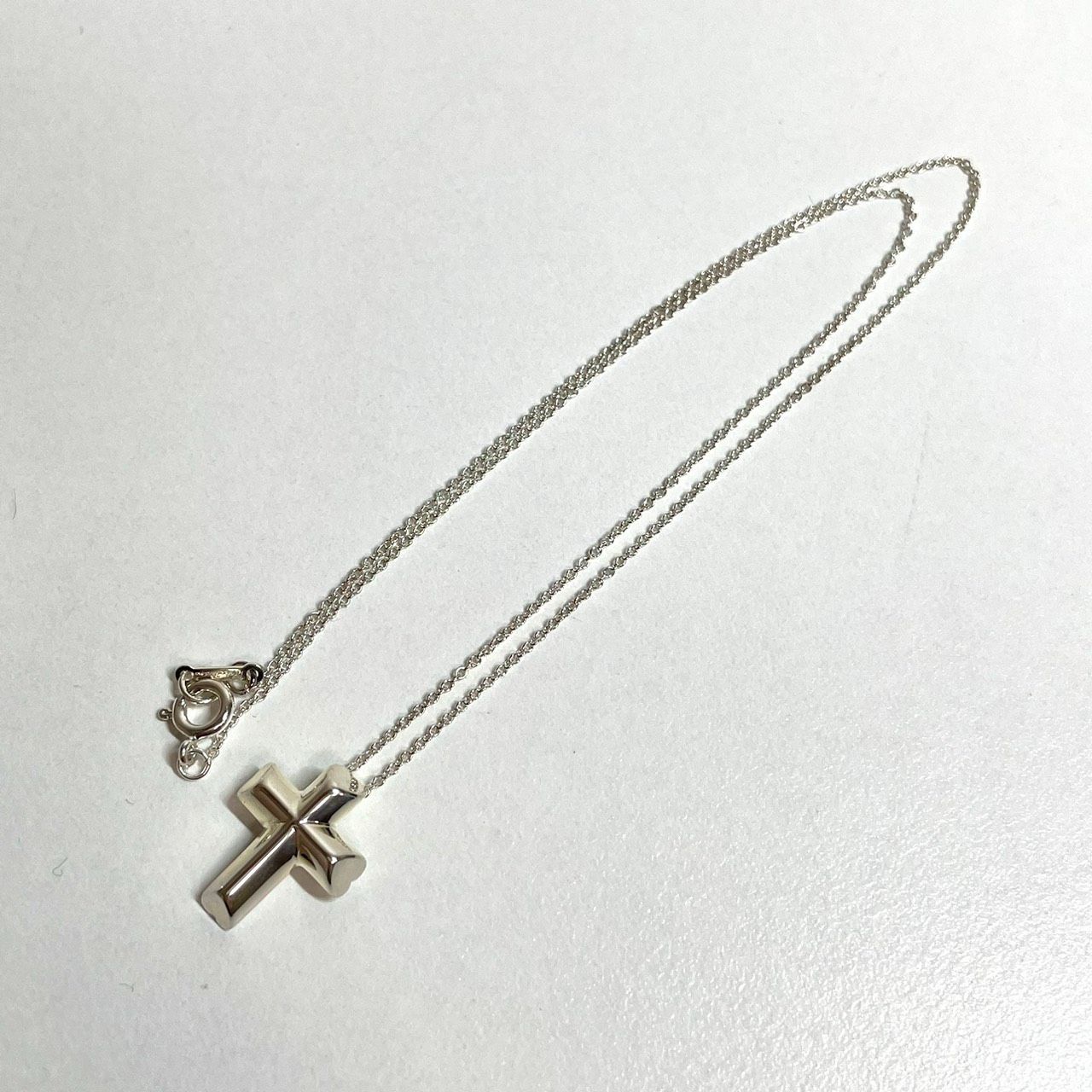 美品】Tiffany＆Co. ティファニー テンダネスハートクロス ネックレス 