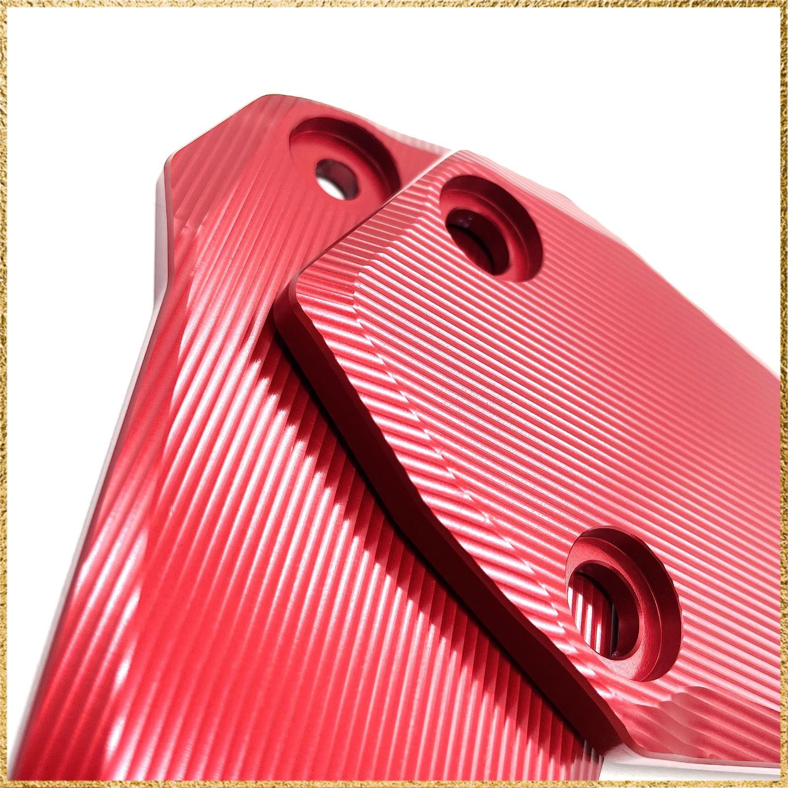 アクセサリー RED ☆彡送料無料でお届け☆彡Color:レッド motokano フットペッグ ヒール