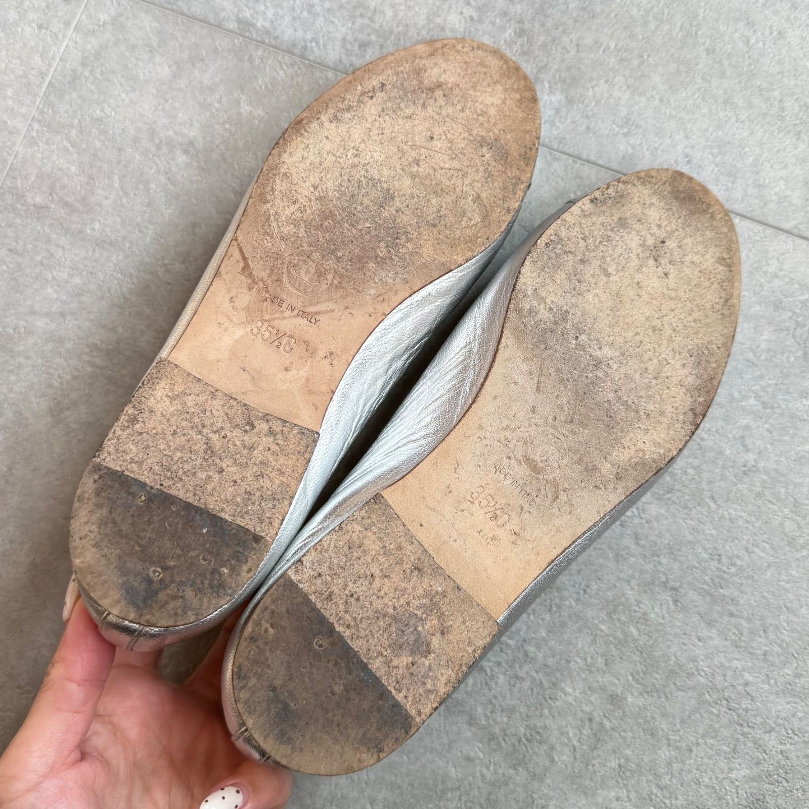 CHANEL シャネル ココマーク リボン バレエシューズ フラットシューズ