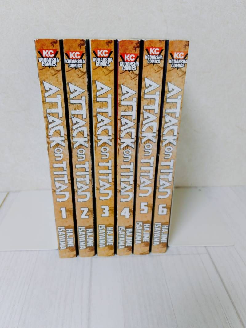 進撃の巨人 ATTACK ON TITAN 英語版 1～6巻 6冊セット - メルカリ