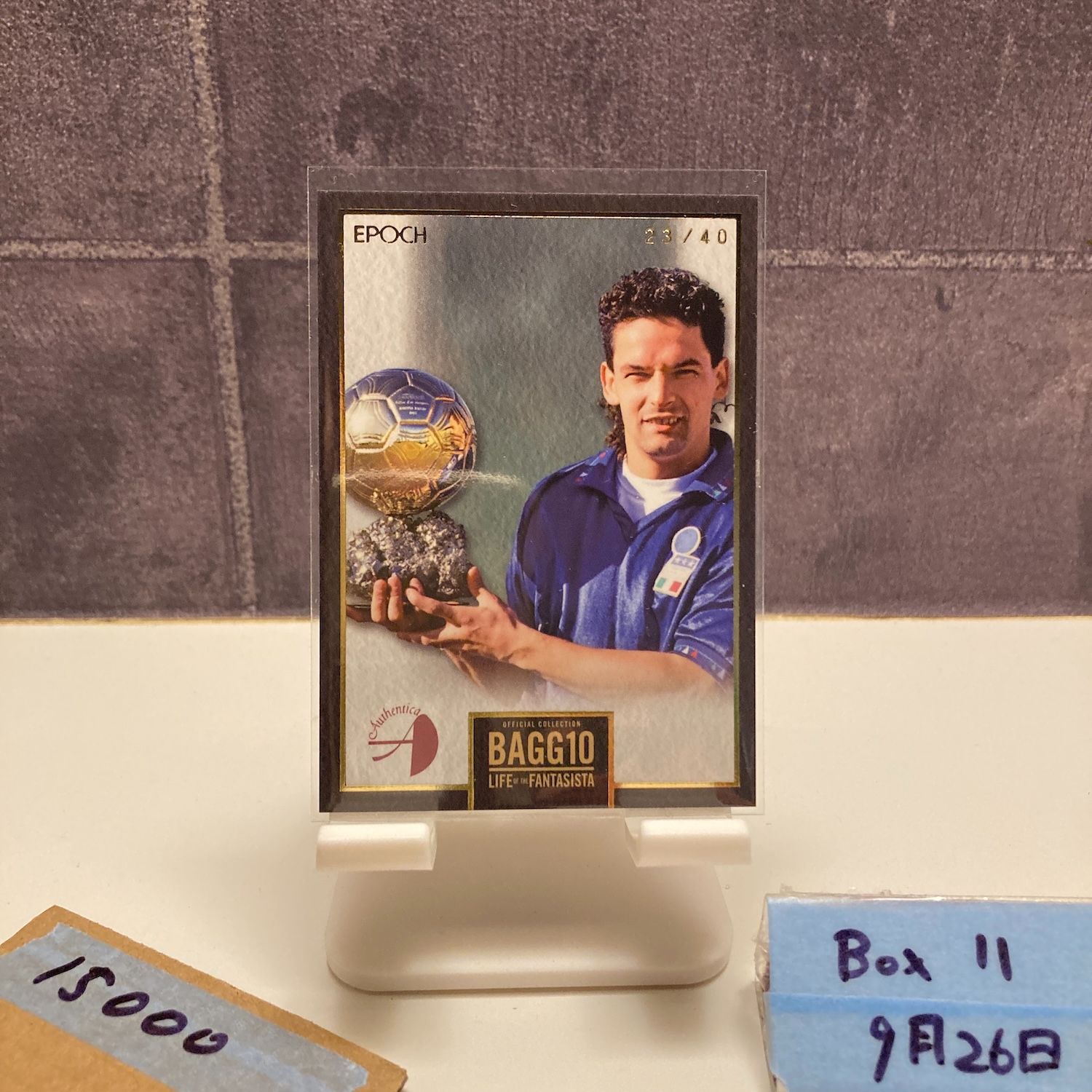 2021 EPOCH ロベルトバッジョ Roberto Baggio 23/40 イタリア代表