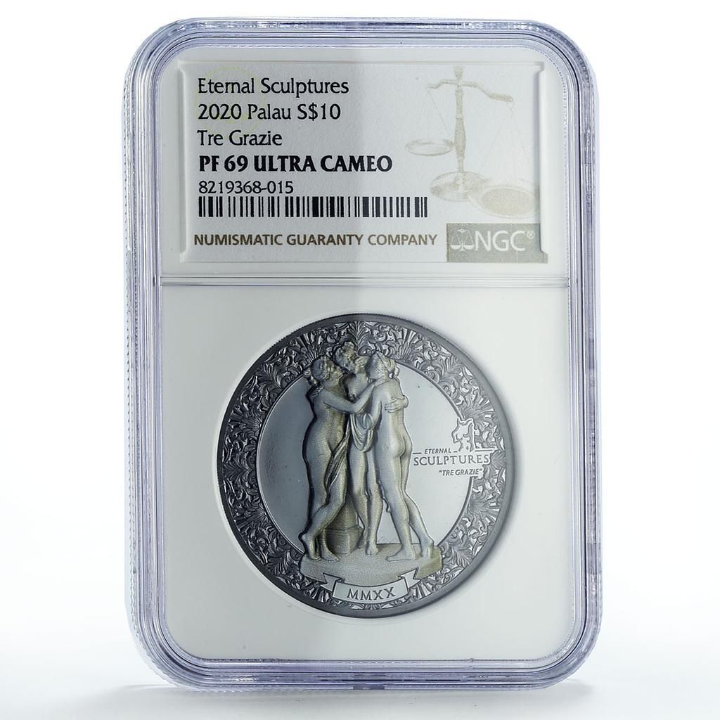 2019年 パラオ レダと白鳥 10ドル 2オンス 銀貨 PF70 UC Yahoo!オークション -「パラオ」(貨幣) の落札相場・落札価格