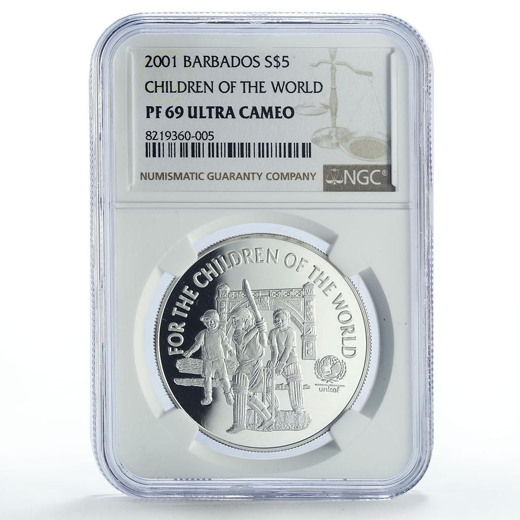 バルバドス 5ドル ユニセフ セーブ・ザ・チルドレン チャイルドイヤー