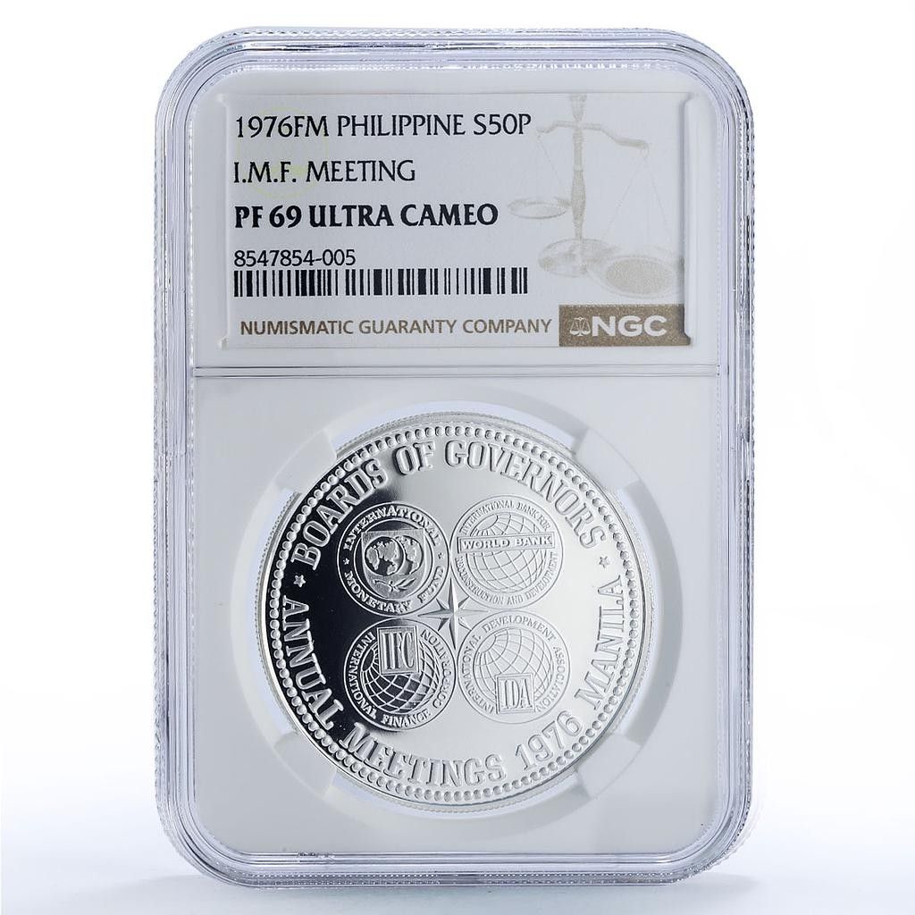 フィリピン 50ピソ 理事会 IMF PF69 NGC 銀貨 1976年 - メルカリ