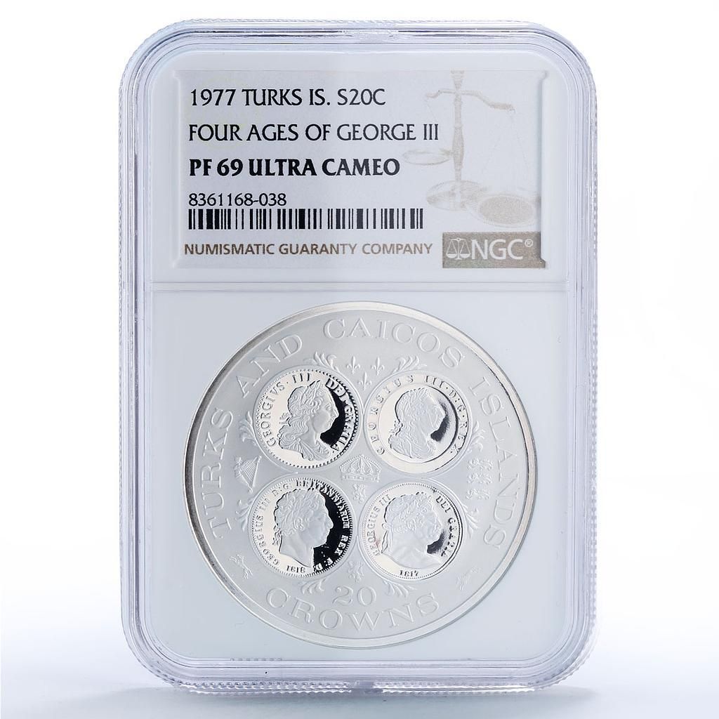1976年 英領タークスカイコス諸島20クラウン タークス・カイコス諸島