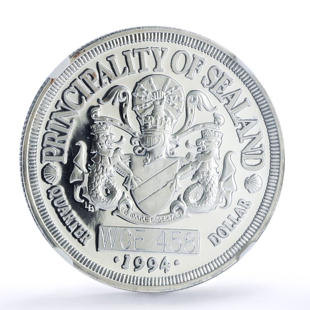 シーランド 25セント シャチ 海の宝物 ファンタジー PF68 NGC 銀貨