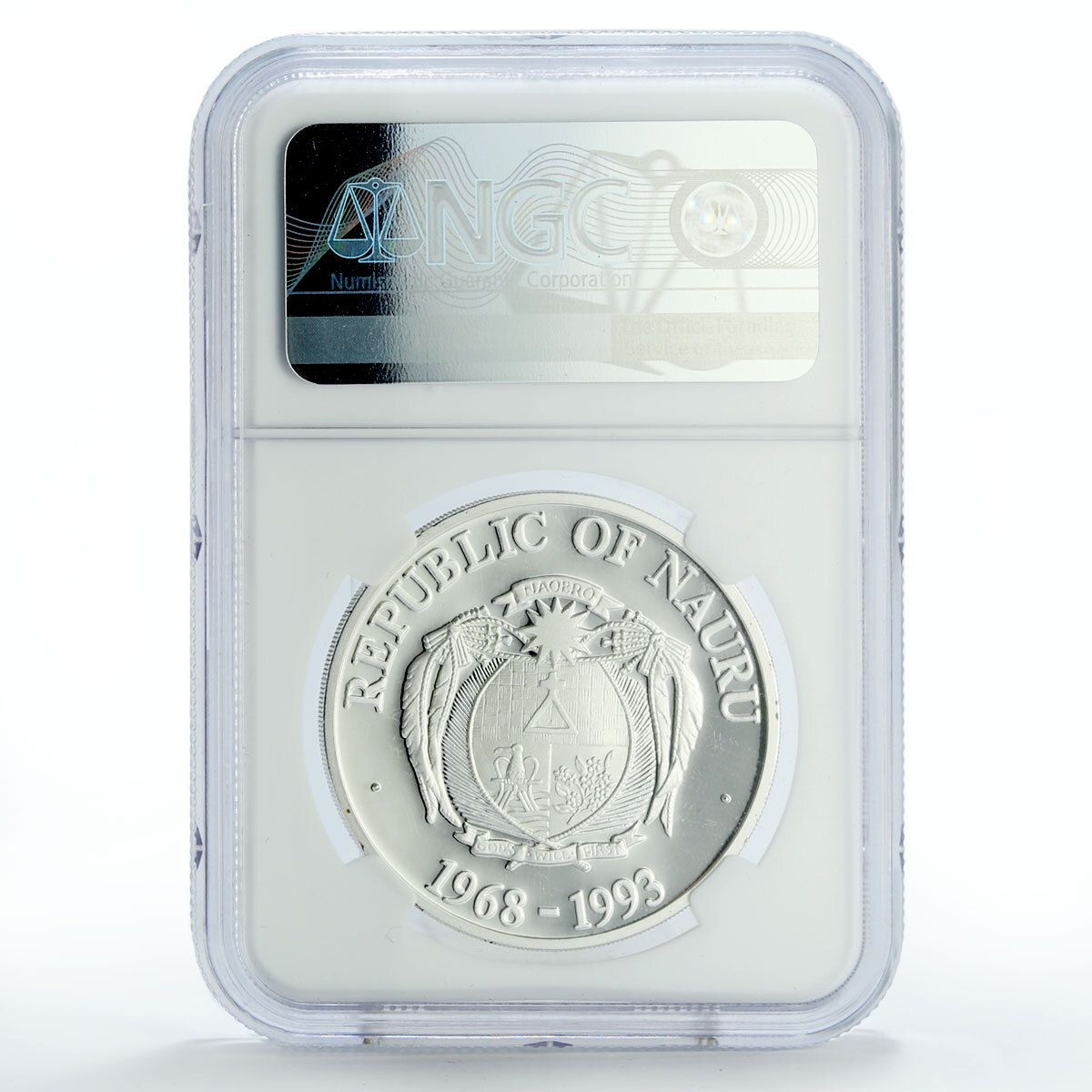 ナウル 10ドル 独立25周年記念 KM-1 PF69 NGC銀貨 1993年 - メルカリ