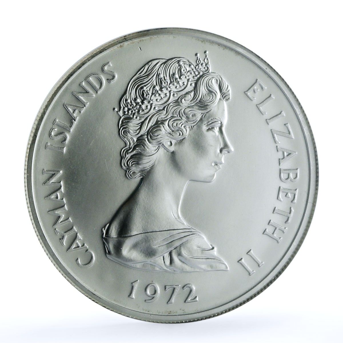 ケイマン諸島 25ドル エリザベス2世フィリップ結婚記念 MS 68 NGC銀貨