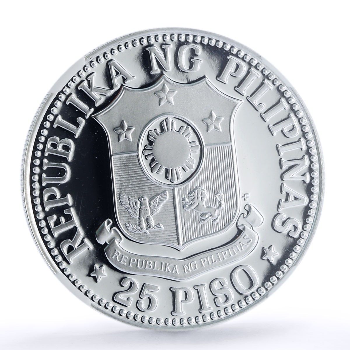 フィリピン 25 ピソ FAO 世界食料デー 女性 PF67 NGC 銀貨 1976 年