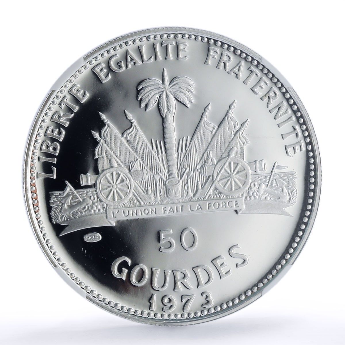 ハイチ 50グールド 女性と子供 PF69 NGC 銀貨 1973年 - メルカリ