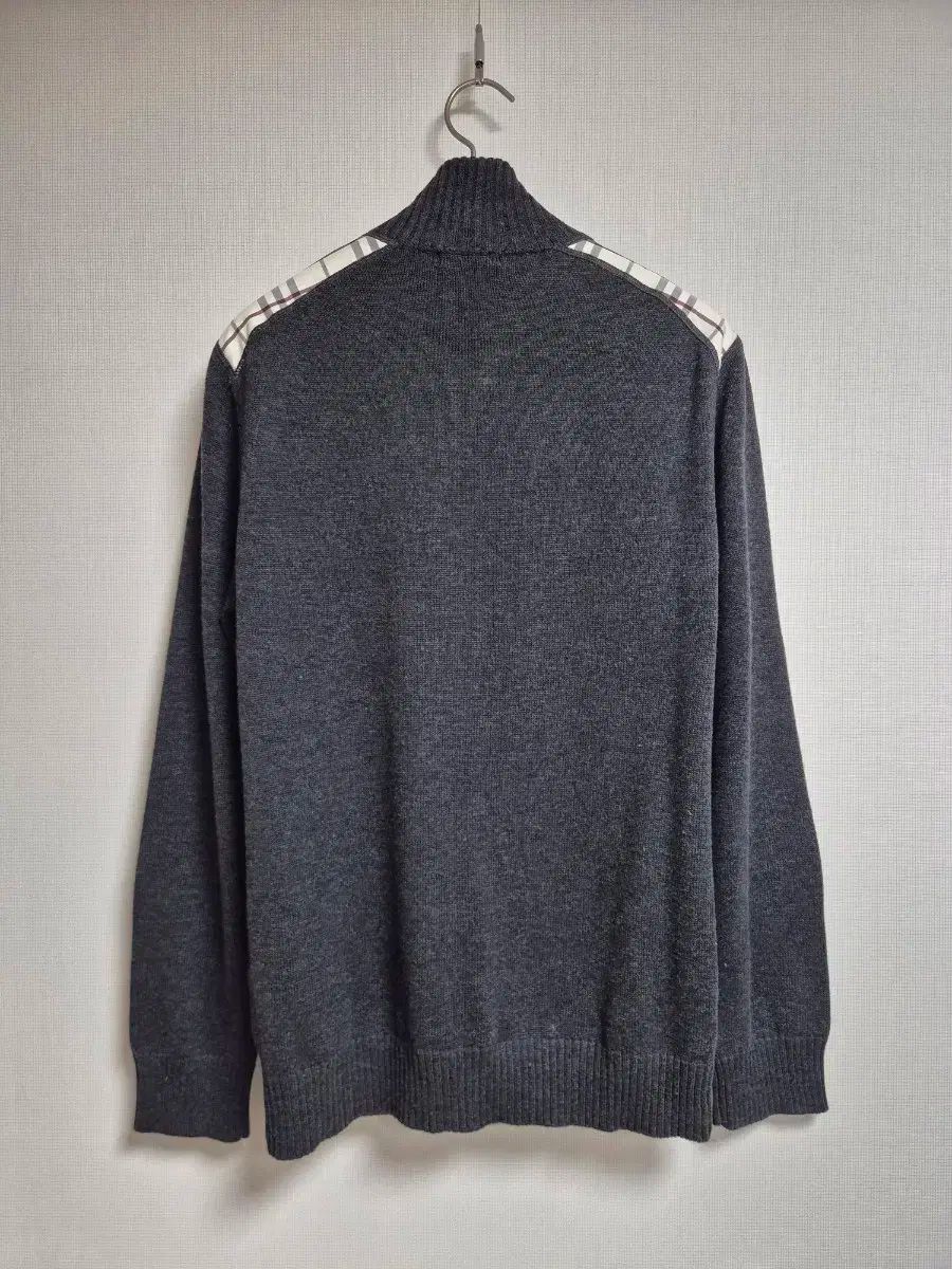 バーバリー ブラックレーベル チェック ショール カーディガン ジップ