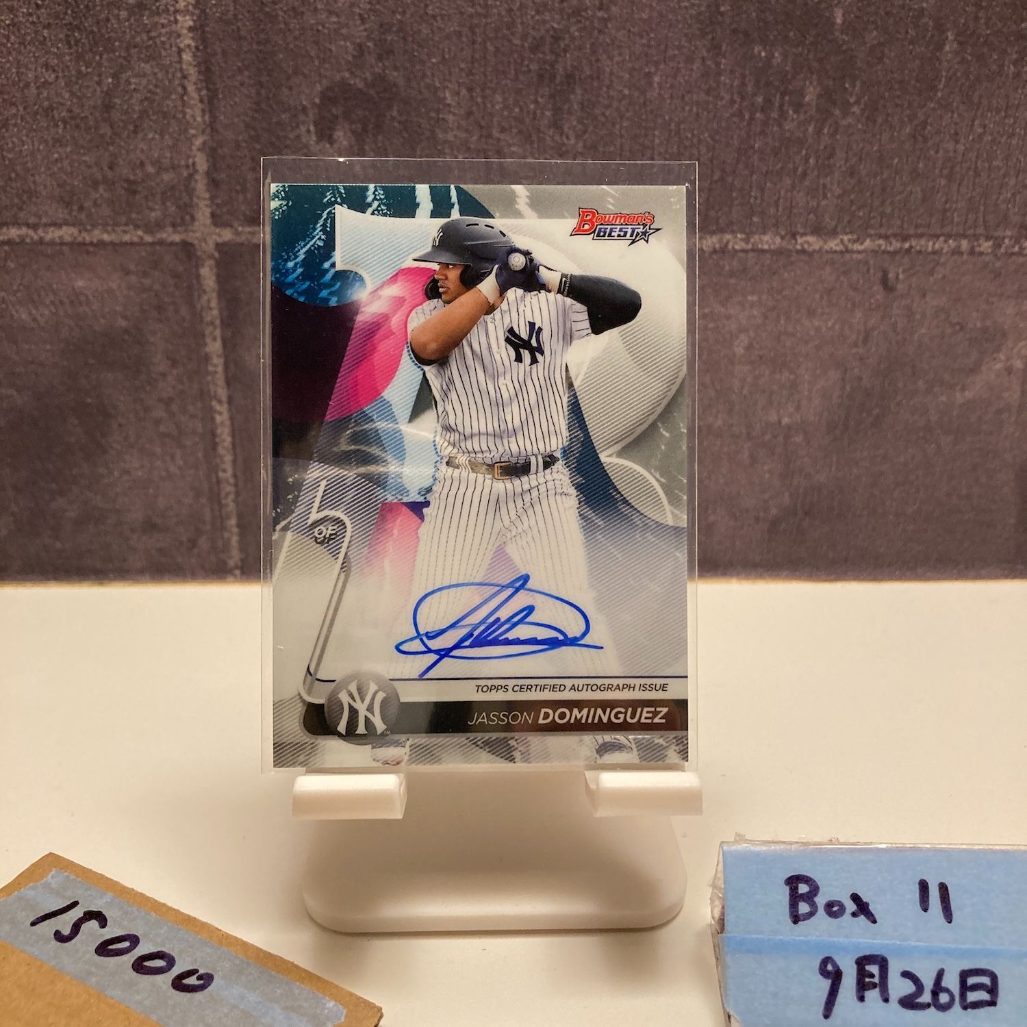 2020 Topps Bowman s Best Jasson Dominguez 直筆サインカード York Yankees カード