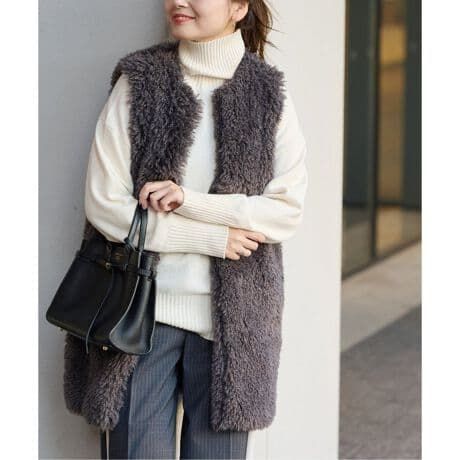 827 y ジャーナル JOURNAL 23 AW エコファー ベスト ジレ