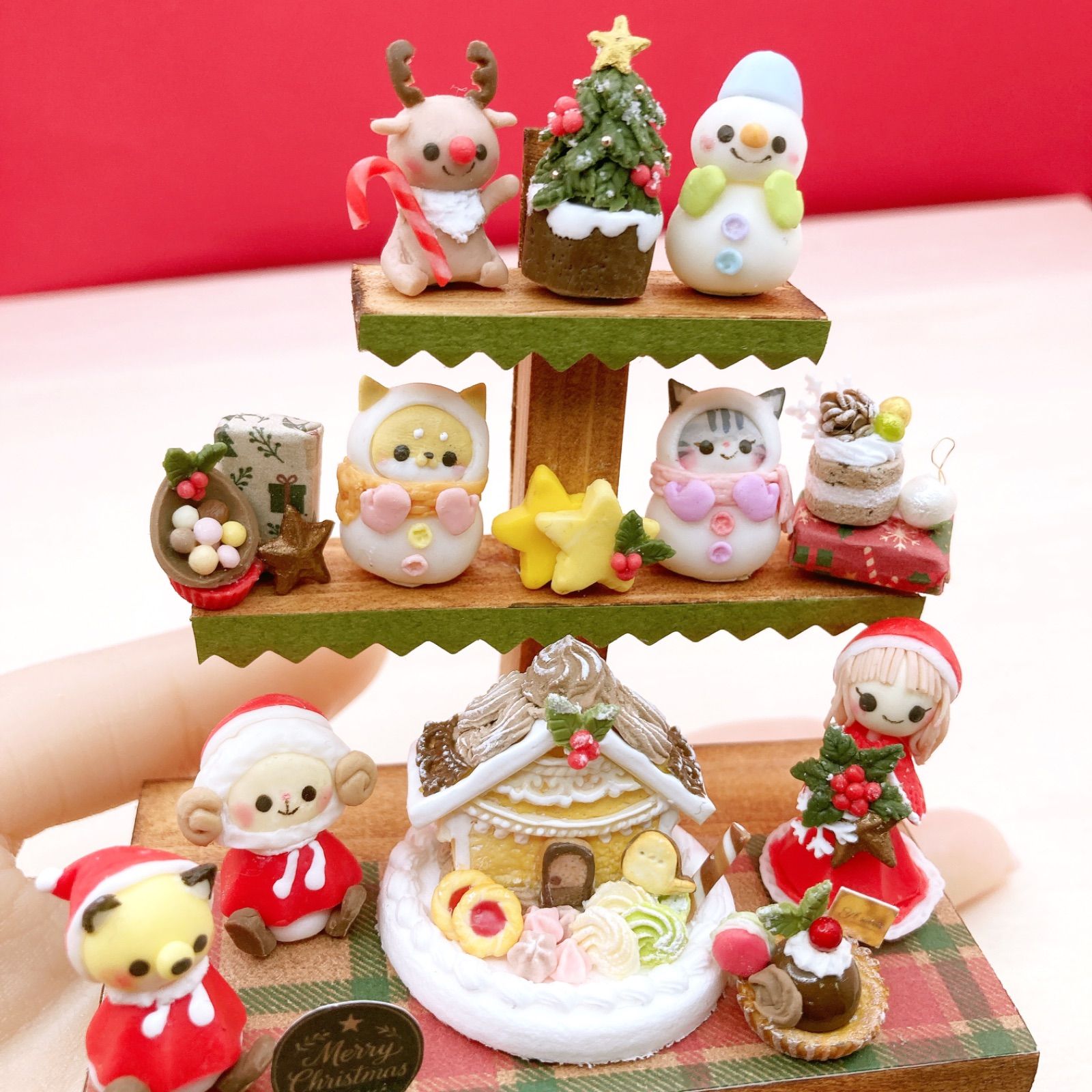  ミニチュア ツリー全部セット ハンドメイド ミニチュア 趣味 おもちゃ