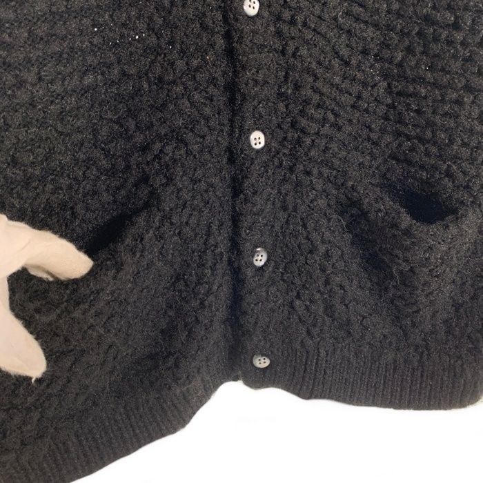 シュプリーム　カーディガン　ブラック　L SUPREME シュプリーム 24AW Textured Knotted Cardigan テクスチャー