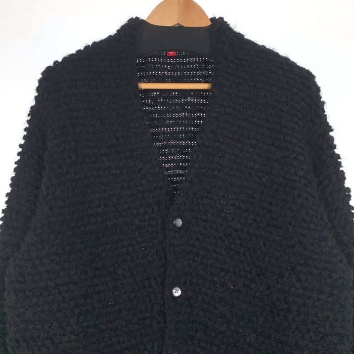 シュプリーム　カーディガン　ブラック　L SUPREME シュプリーム 24AW Textured Knotted Cardigan テクスチャー