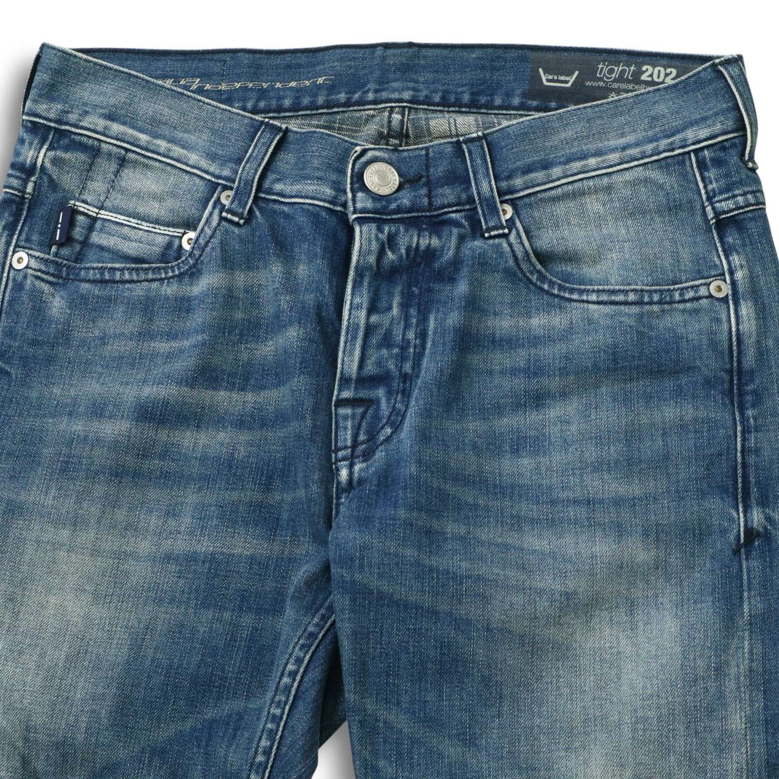 イタリア製☆ Care label ケアレーベル tight 202 USED加工 
