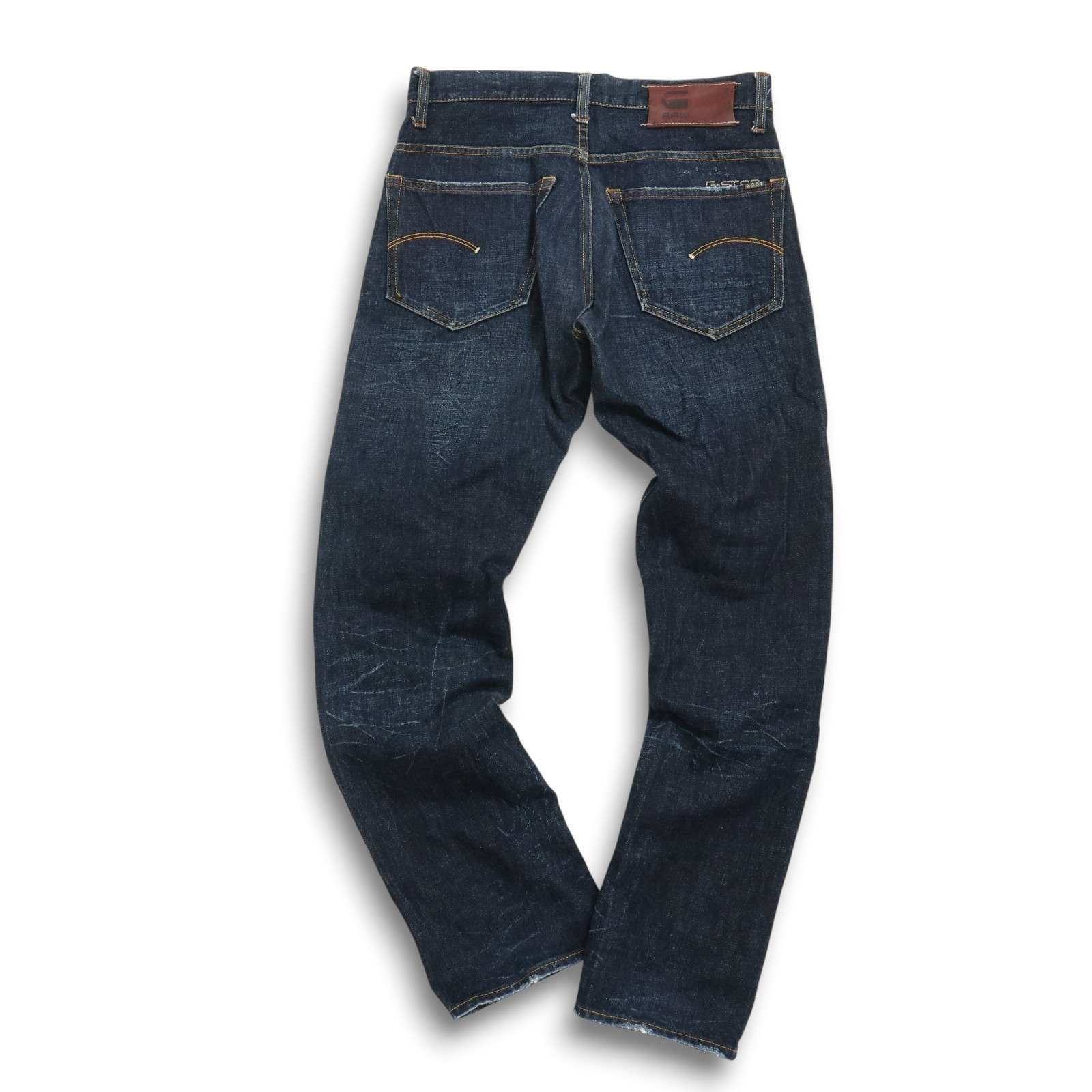 G-STAR RAW ジースター ロウ 通年 【3301 STRAIGHT】 ダメージ加工