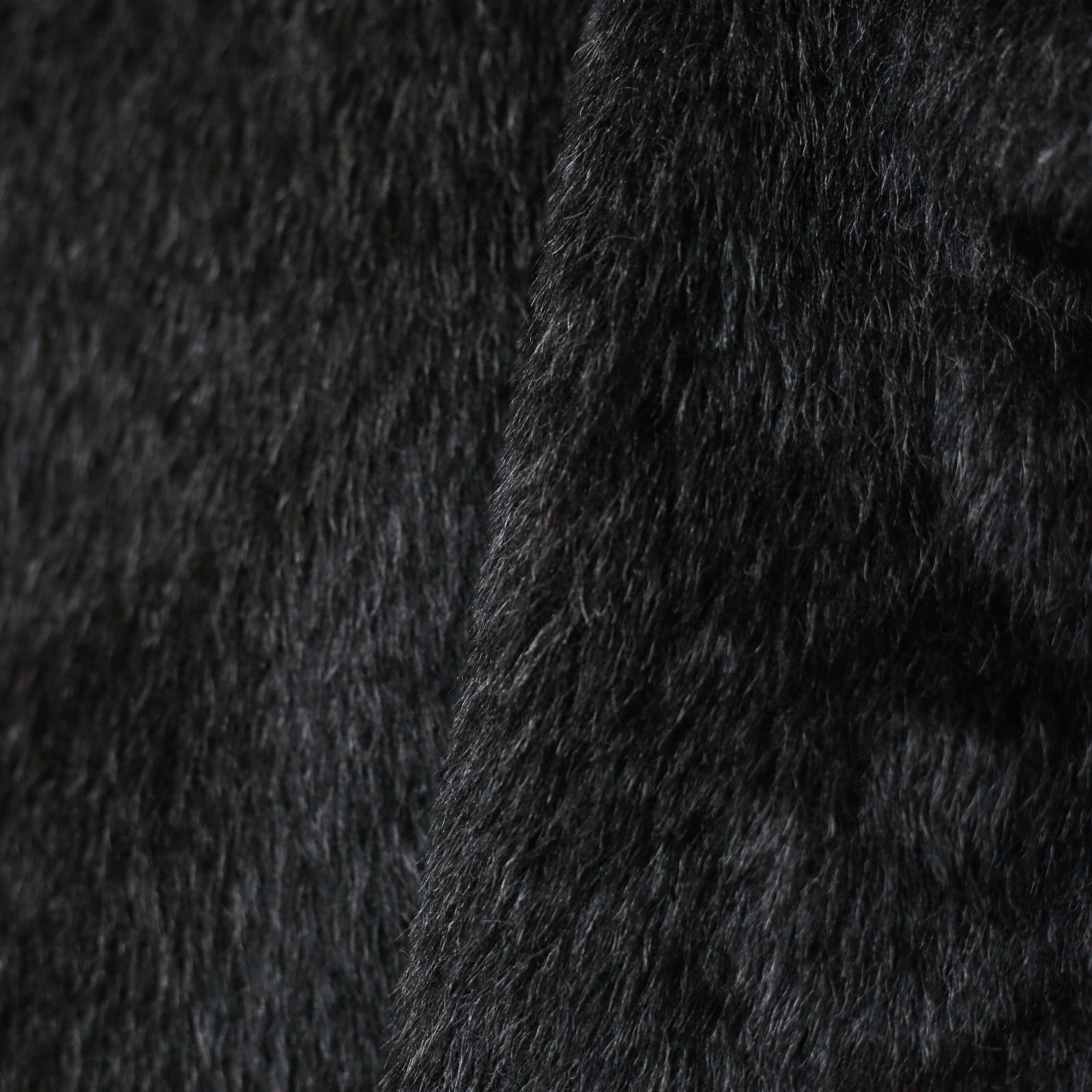  着物コート ダークグレー 着物 和装 防寒 冬用 スーリー アルパカ ウール へちま衿 フリーサイズ C 5 その他 着物 浴衣